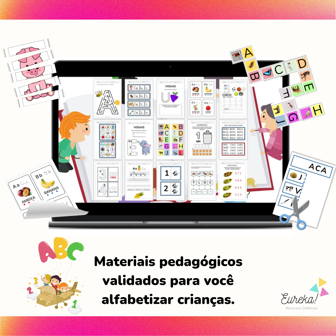 Kit Alfabetização - Atividades - jogos - recursos - Theia Didáticos